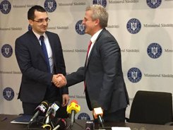 Министър Петър Москов и министър Влад Войкулеску подписаха споразумение за договаряне на отстъпки на скъпоструващи лекарствени продукти