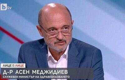 Д-р Асен Меджидиев, министър на здравеопазването, в интервю за БТВ, „Лице в лице“