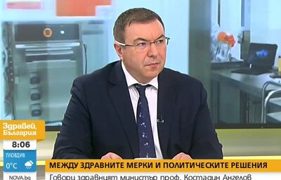 Проф. Костадин Ангелов, министър на здравеопазването, в интервю за "Здравей, България", Нова телевизия
