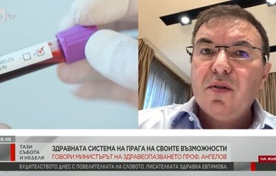 Проф. Костадин Ангелов, министър на здравеопазването, в интервю за "Тази неделя“, БТВ