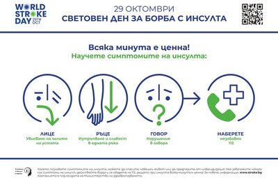 29 октомври – Световен ден за борба с инсулта